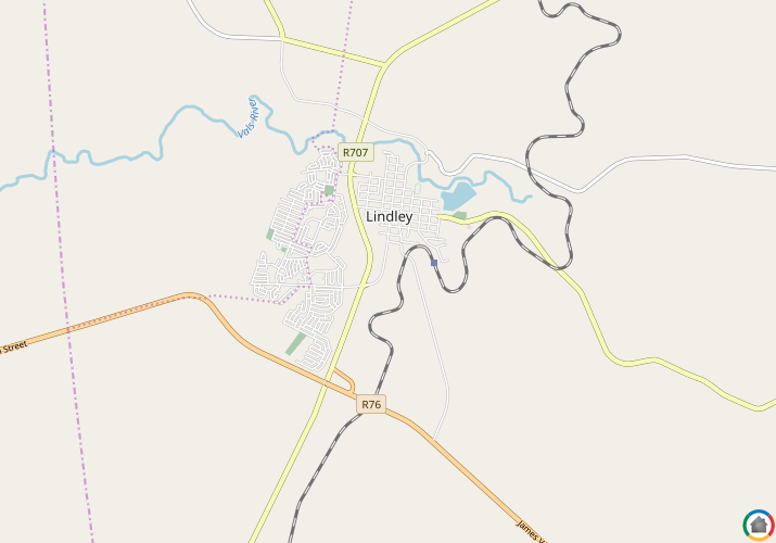 Map location of Lindley